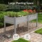 Best Choice Products 72x24x30in Raised Garden Bed, Elevated Wood Planter Box for Patio w/ Divider Panel